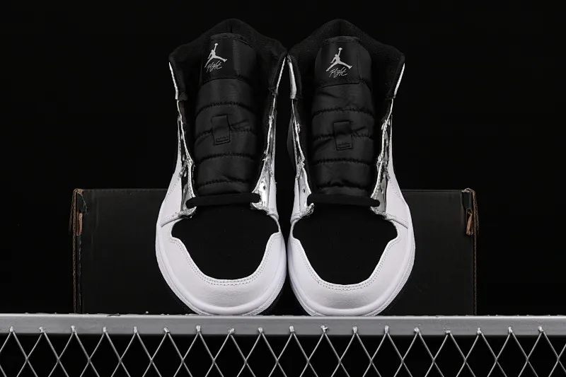 All categories Air Jordan Jordan series basketball shoes Air Jordan 1 Mid Air Jordan 1 Mid AJ1 Leonard Jr. Joe 1 black and white silver 554724-121